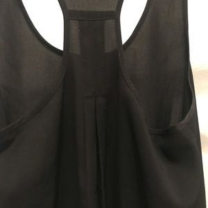 Nordstrom BP black racerback silky tank